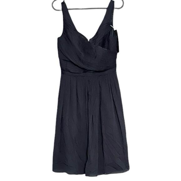 J.CREW Women’s 100% Silk Empire
Waist Wrap Front Sleeveless Dress Black-Size 4 - Picture 1 of 6
